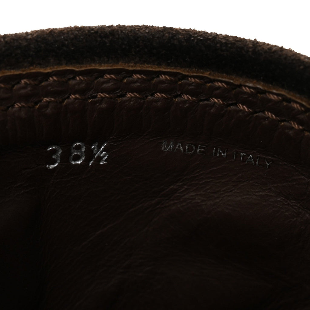 Suede Harness Engineer Boots 38.5 Brown