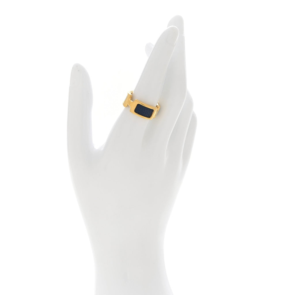 Madame Calfskin Olympe Ring M 55 7.25 Deep Bleu