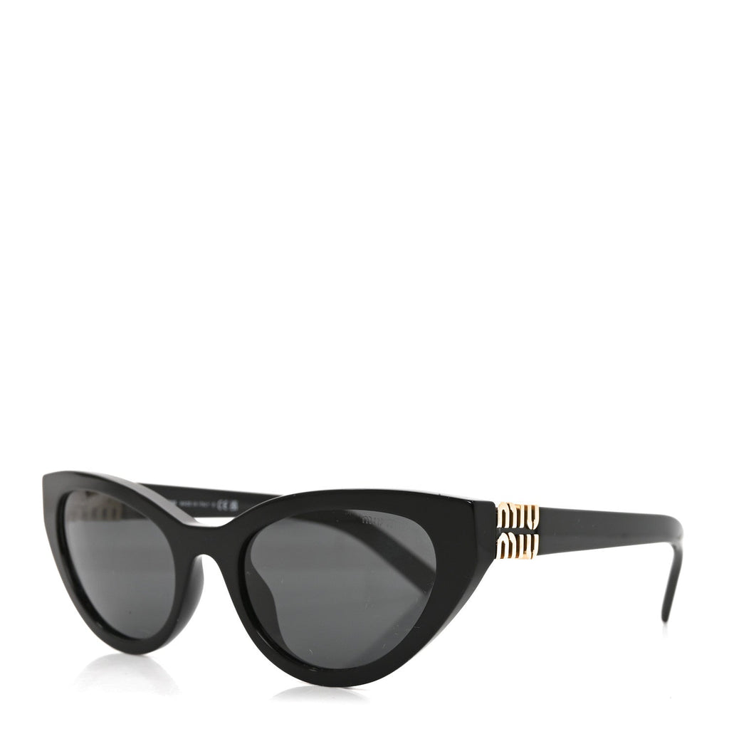 Acetate Cat Eye Sunglasses SMU A04 Black
