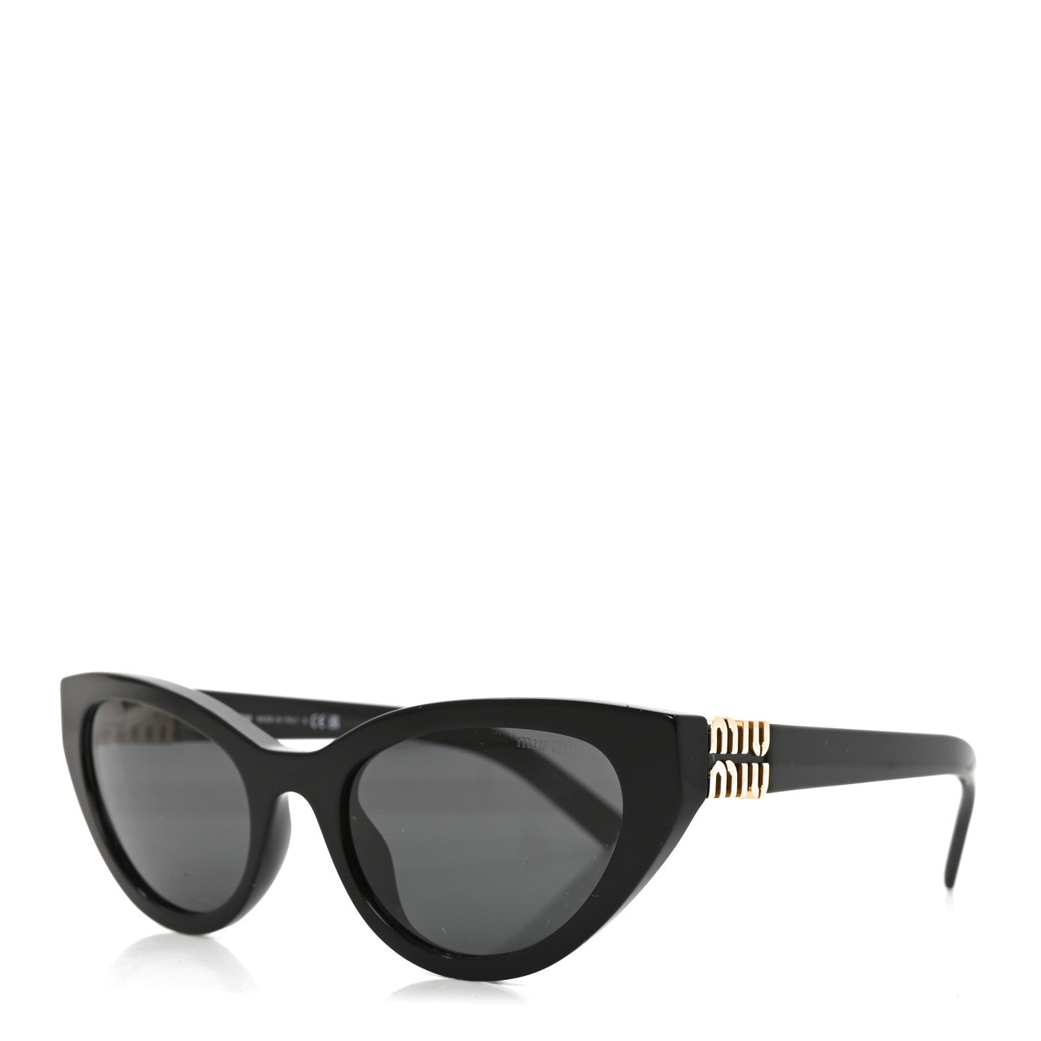 Acetate Cat Eye Sunglasses SMU A04 Black