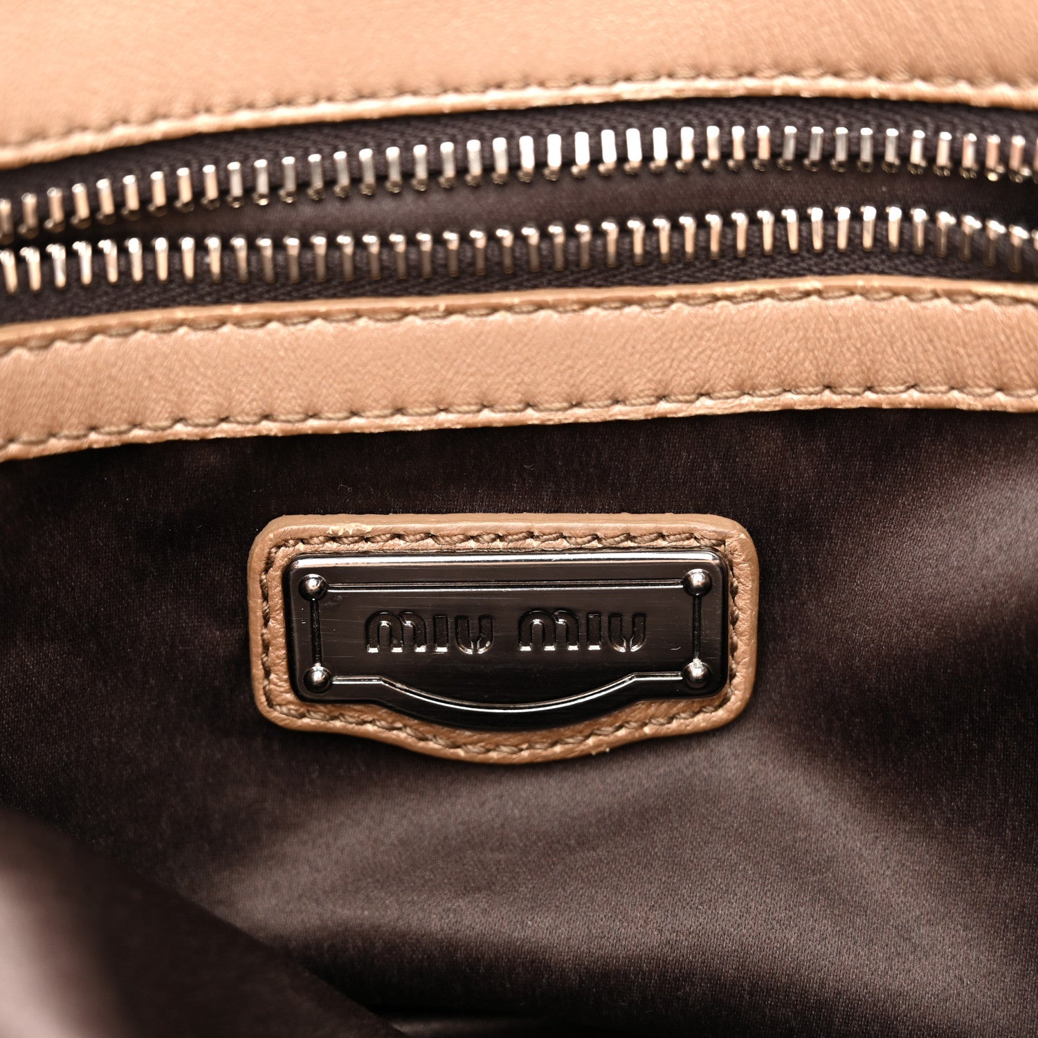 Metallic Nappa Matelasse Top Handle Satchel Cammeo