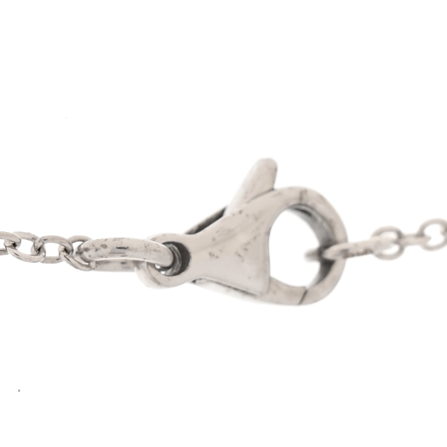 18K White Gold Diamond Comete Geode Pendant Necklace