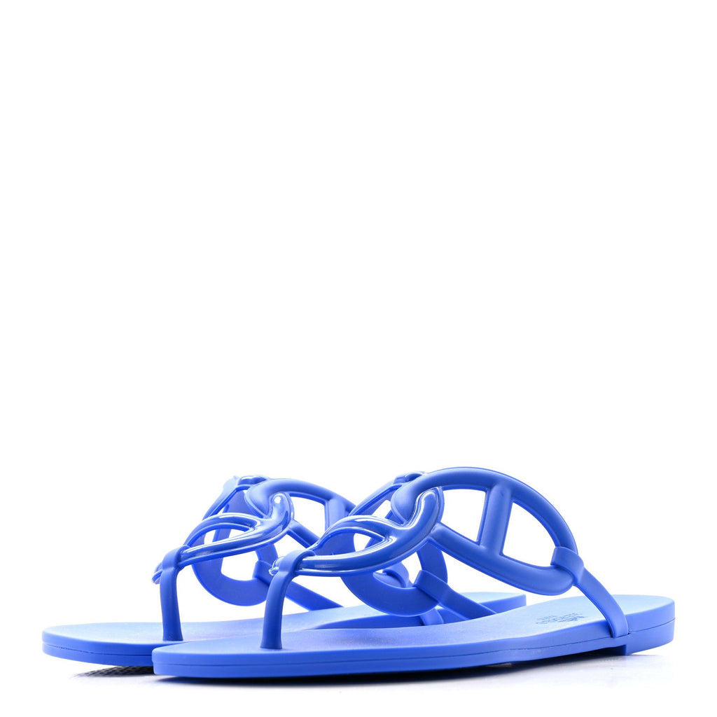 Rubber Womens Egerie Sandals 38 Bleu Outremer