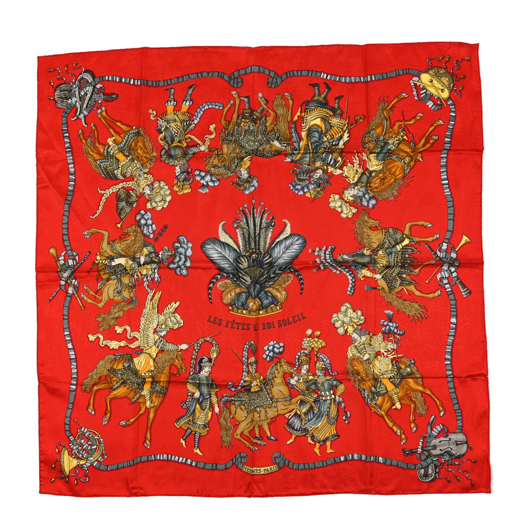 Silk Les Fetes du Roi Soleil Scarf 90