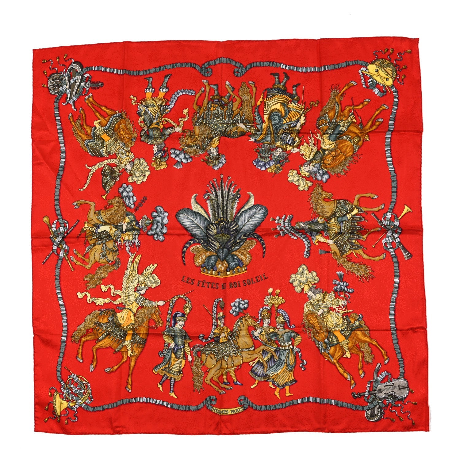 Silk Les Fetes du Roi Soleil Scarf 90