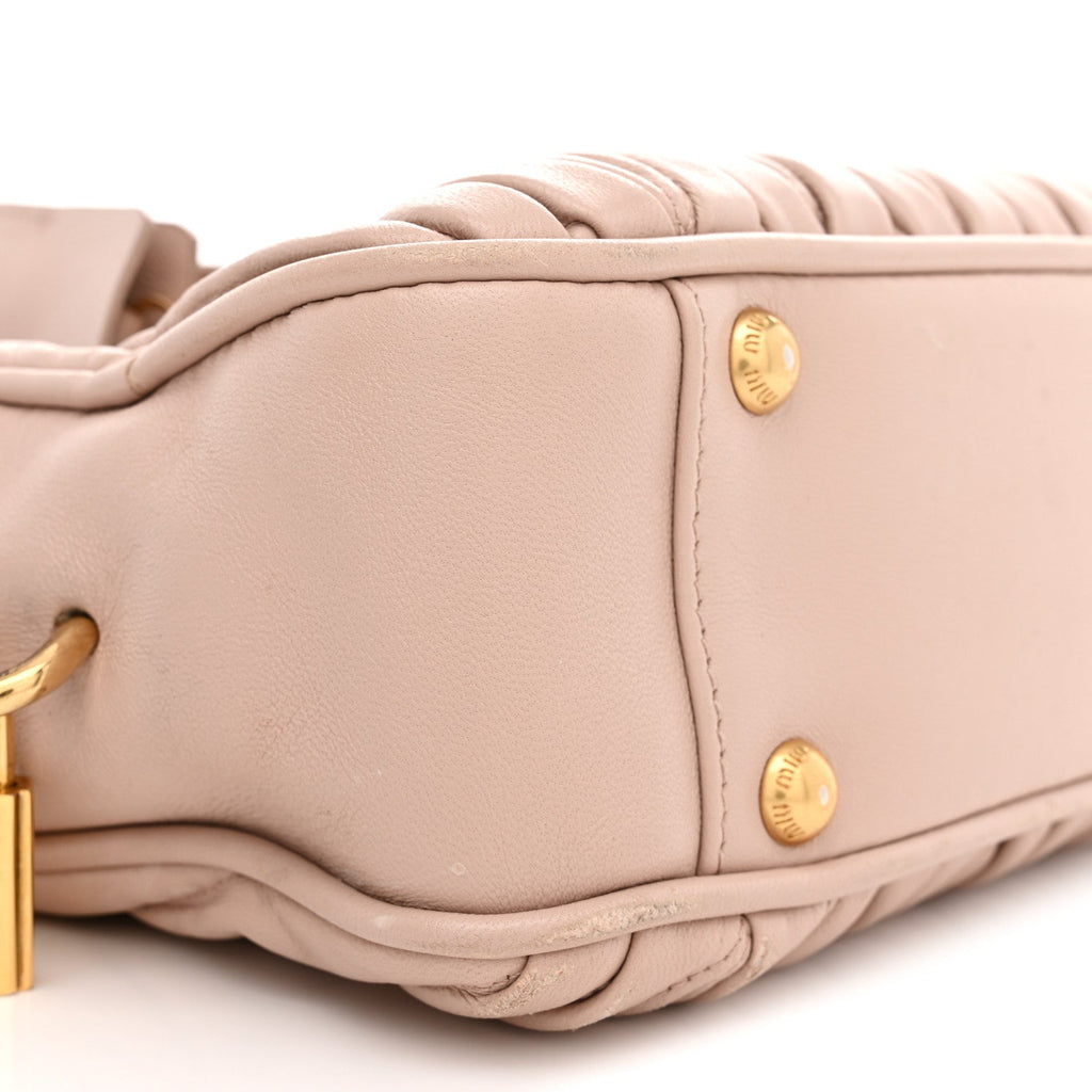 Nappa Matelasse Arcadie Top Handle Bag Cameo Powder Pink