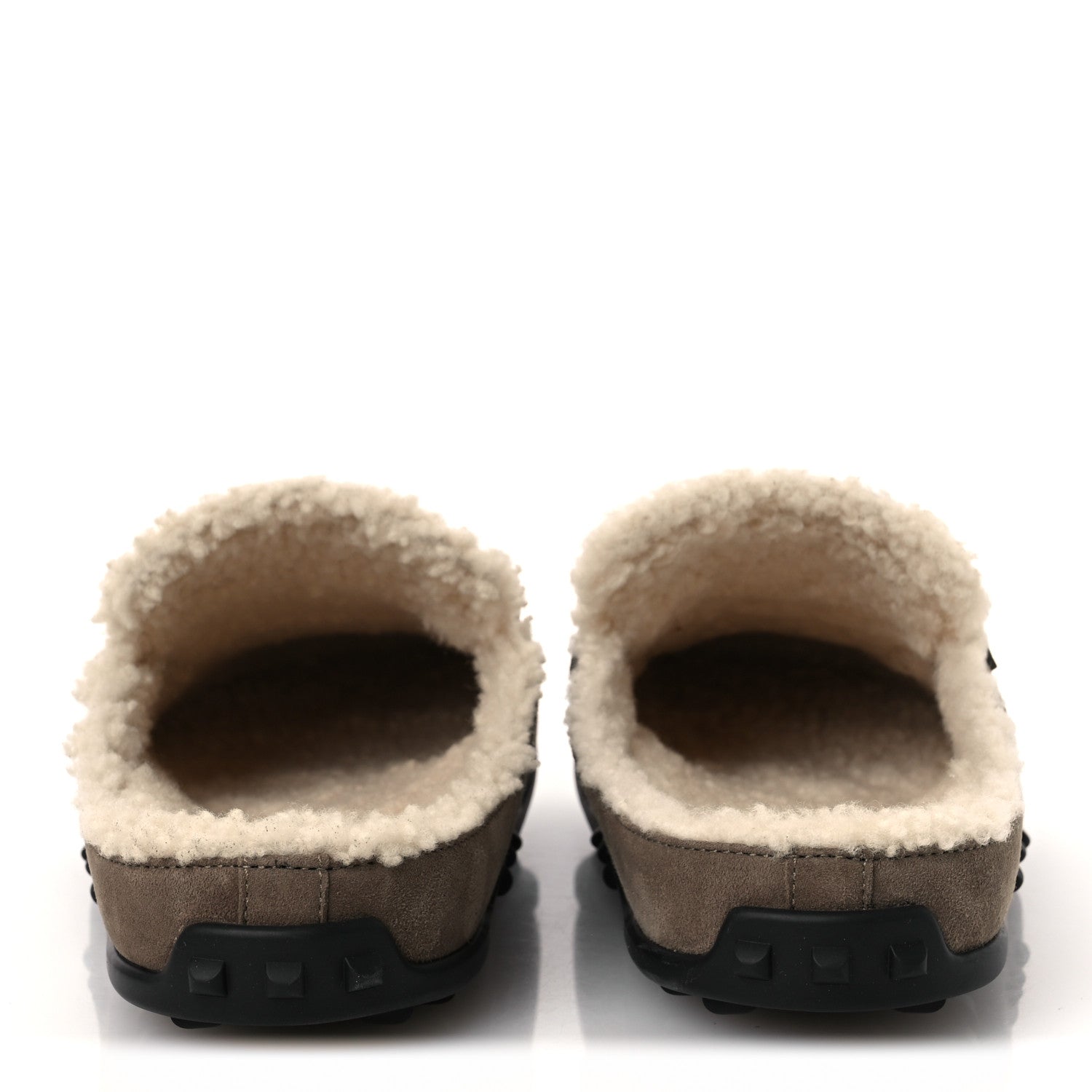 Suede Goatskin Shearling Go Mules 38 Brun Frume Ecru