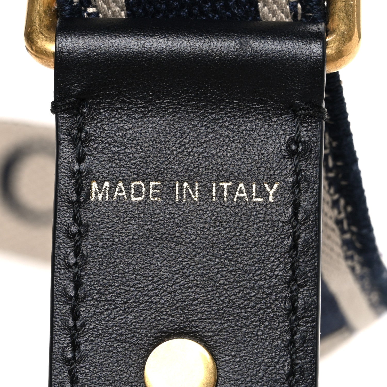 Canvas Embroidered Adjustable Shoulder Strap Blue
