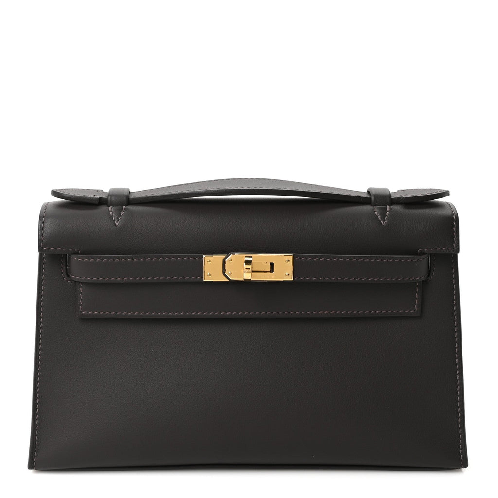 Swift Kelly Pochette Clutch Bai Brun