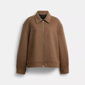 Coach Outlet Zip Front Wool Jacket