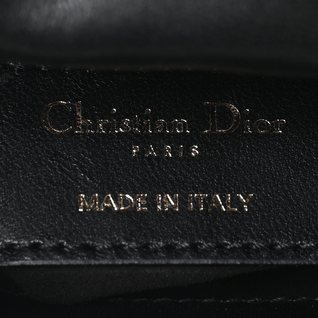 Lambskin Cannage Micro Lady Dior Black