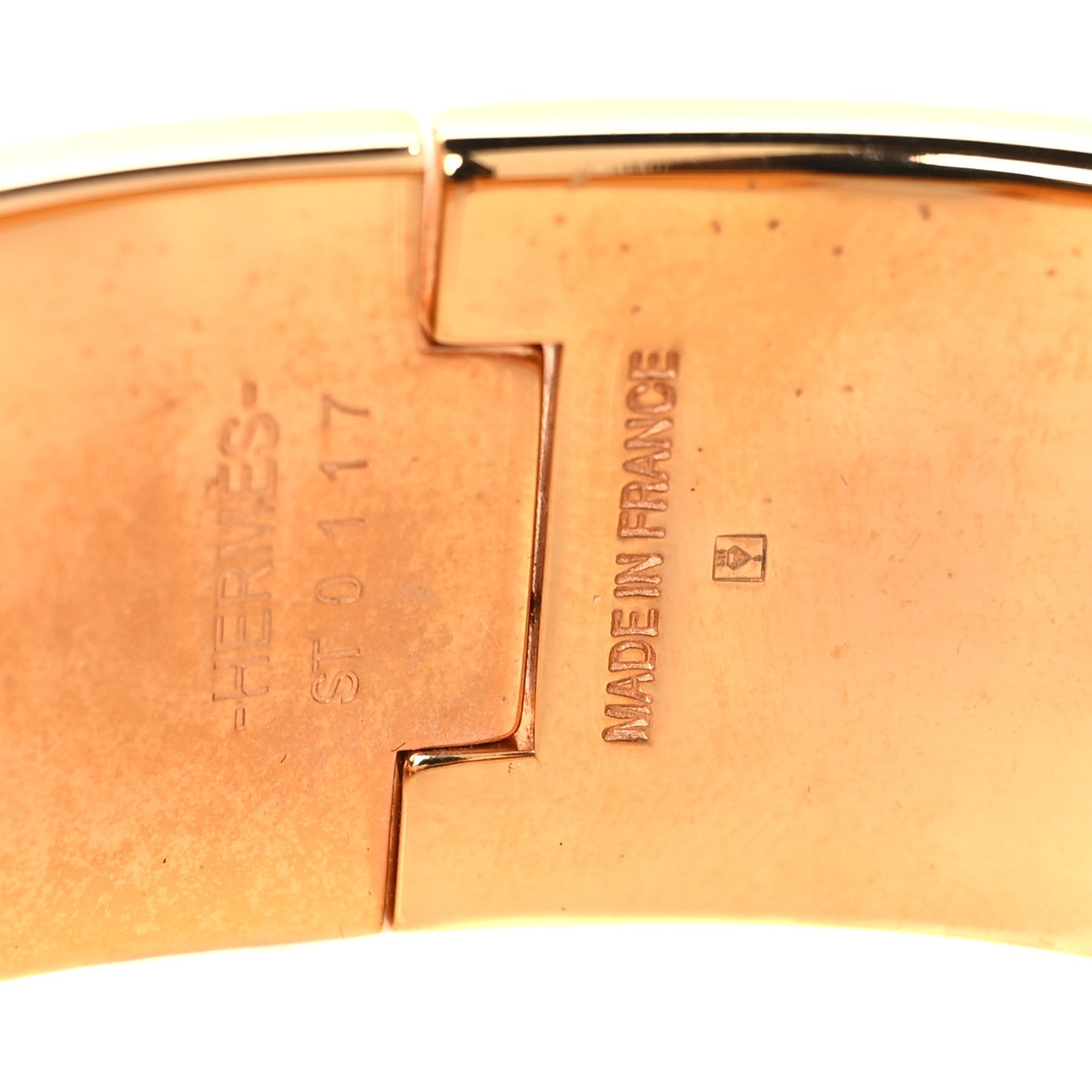 Enamel Wide Clic Clac H Bracelet GM Black