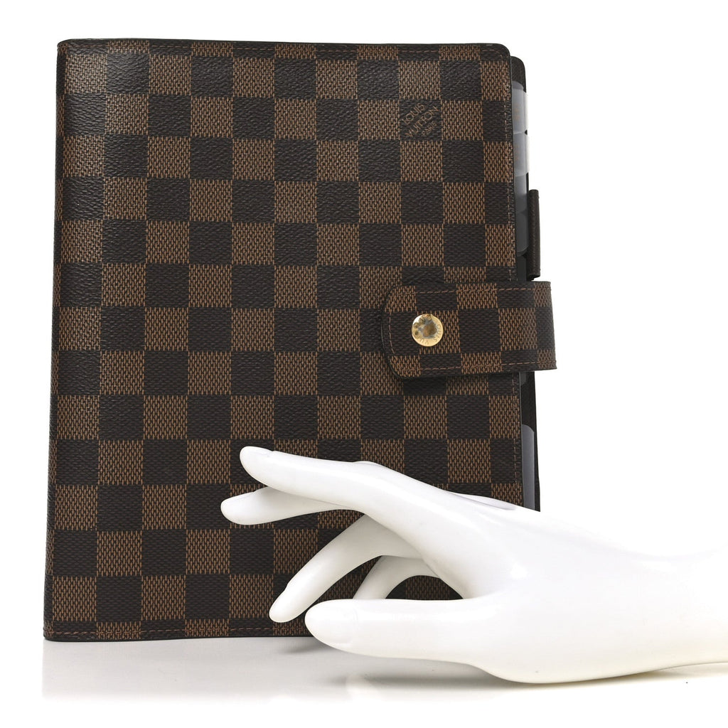 Damier Ebene Large Ring Agenda Cover