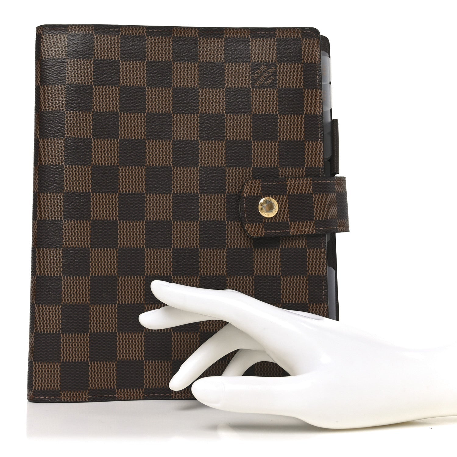 Damier Ebene Large Ring Agenda Cover