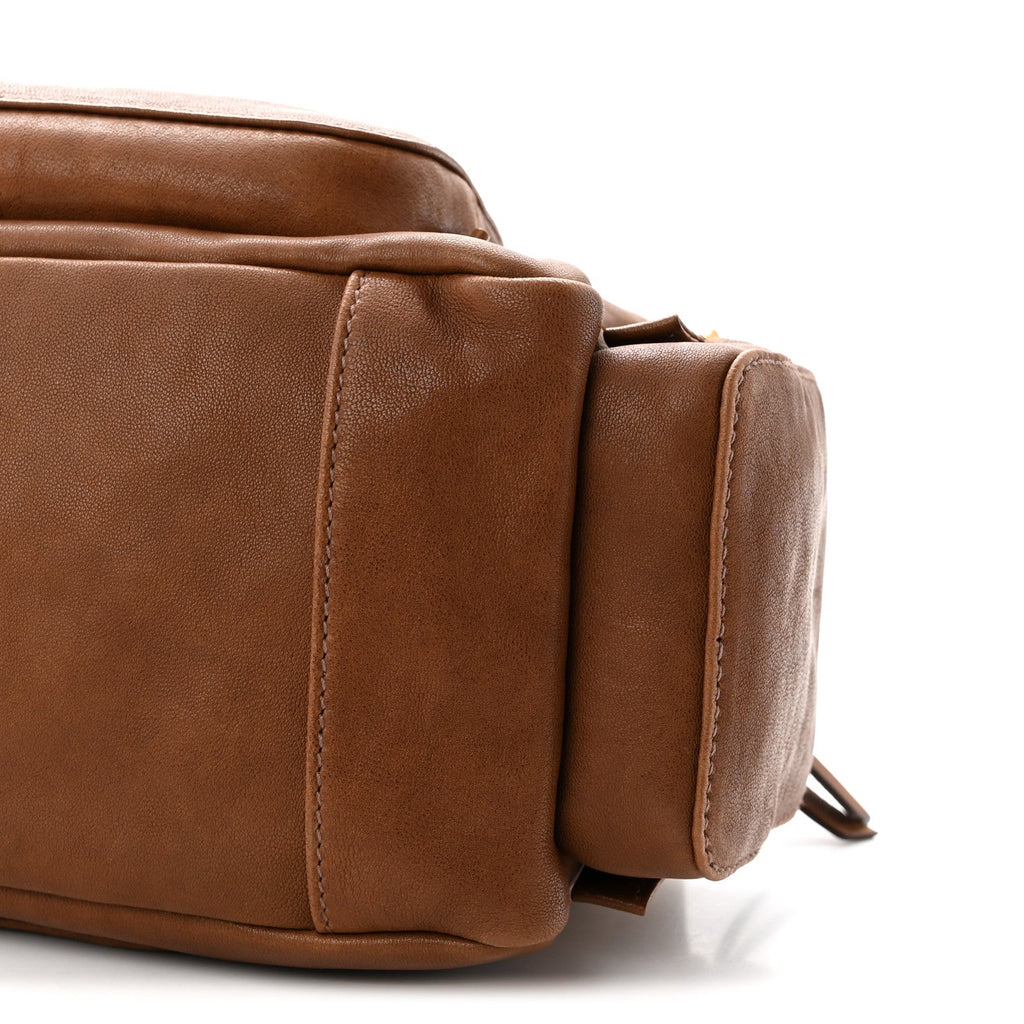 Nappa Aviator Pocket Top Handle Bag Rovere