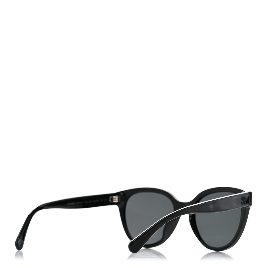 Acetate CC Butterfly Sunglasses 5414-A Black