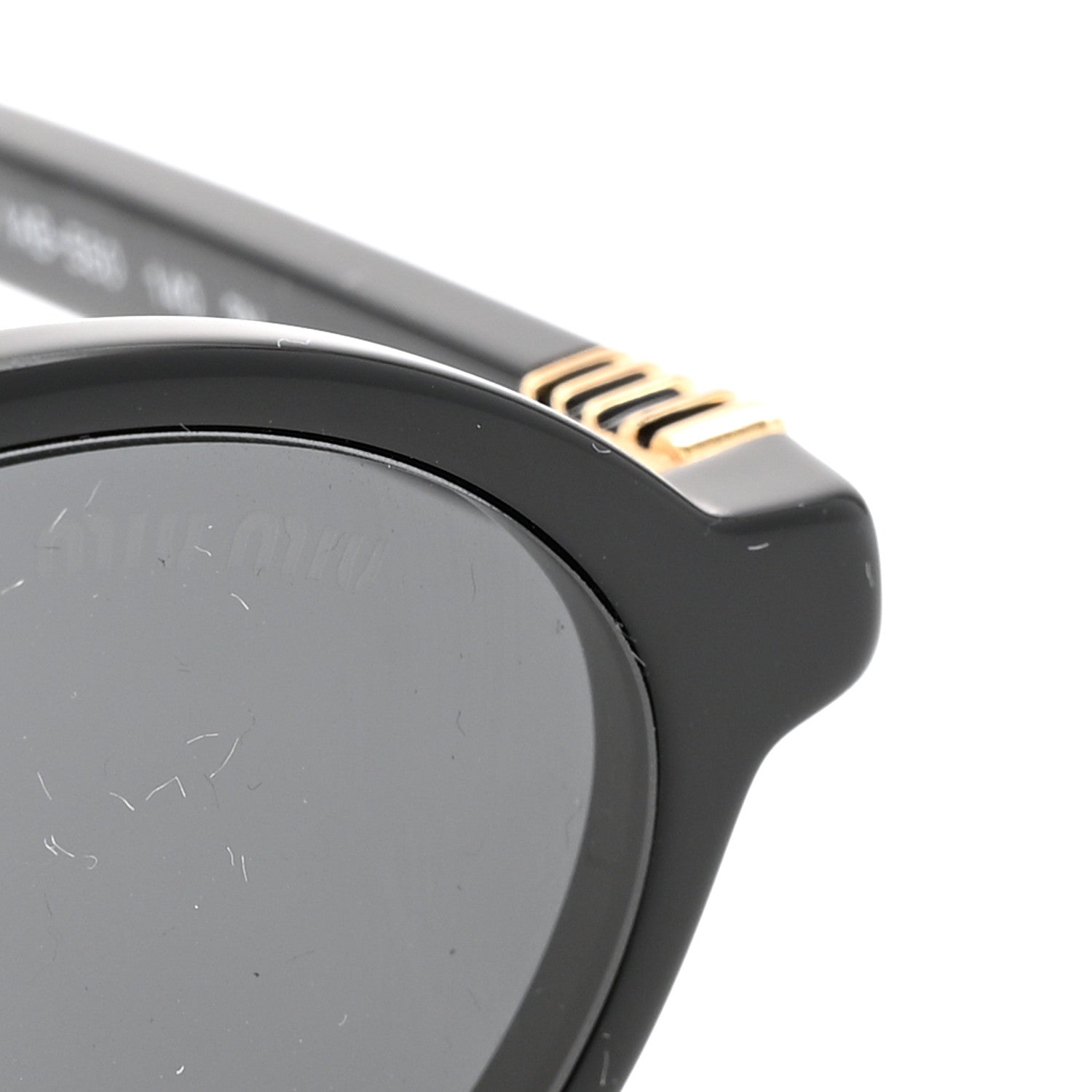 Acetate Oval Regard Sunglasses SMU04Z Black