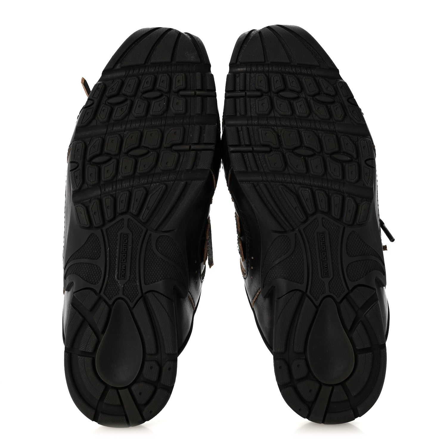 X NEW BALANCE Bleached Calfskin 530 SL Slip-On Sneakers Mules 37 Black