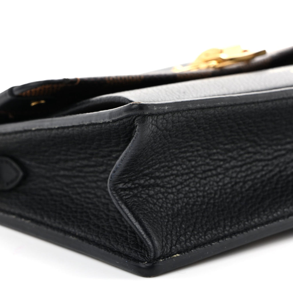 Damier Ebene Vavin Chain Wallet Black