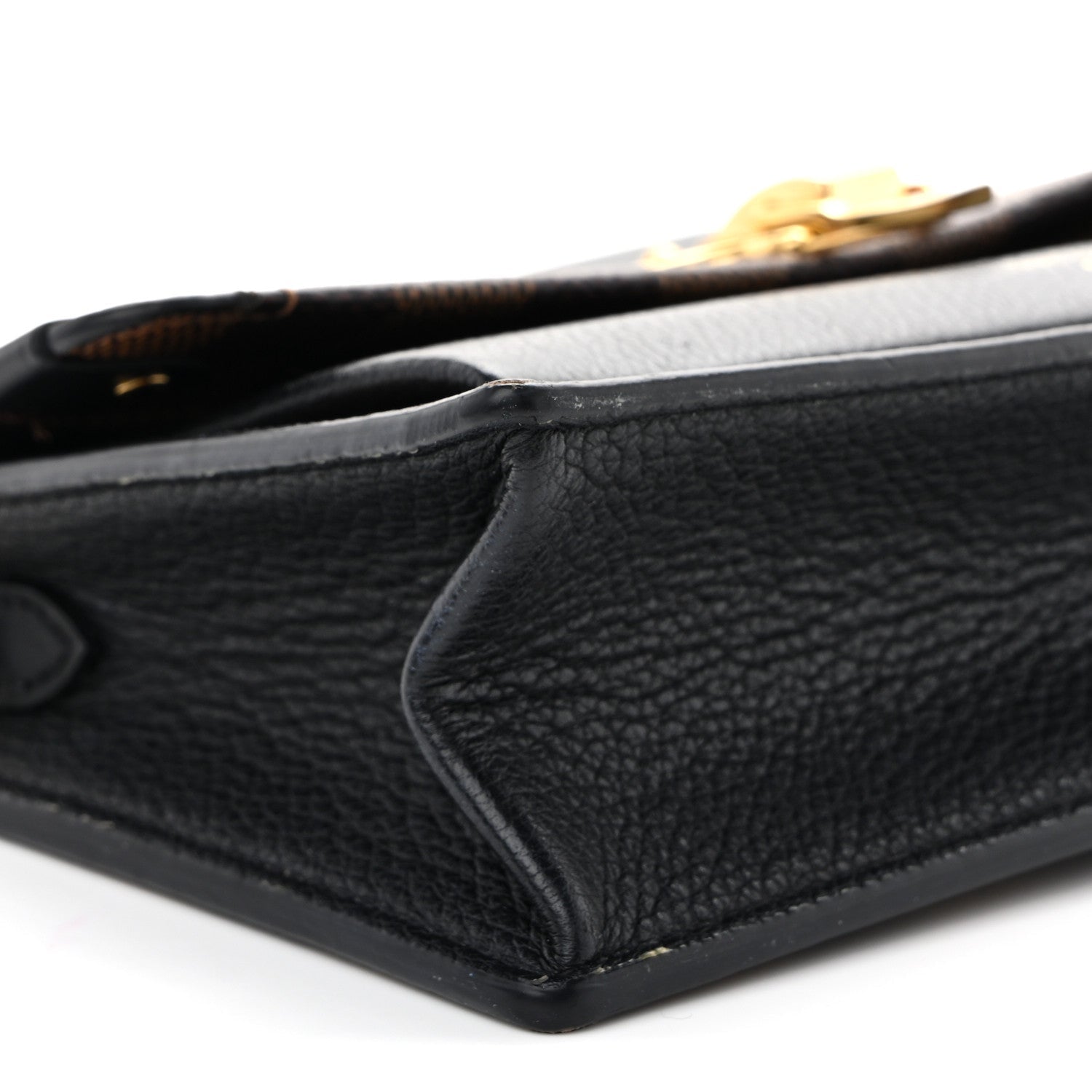 Damier Ebene Vavin Chain Wallet Black