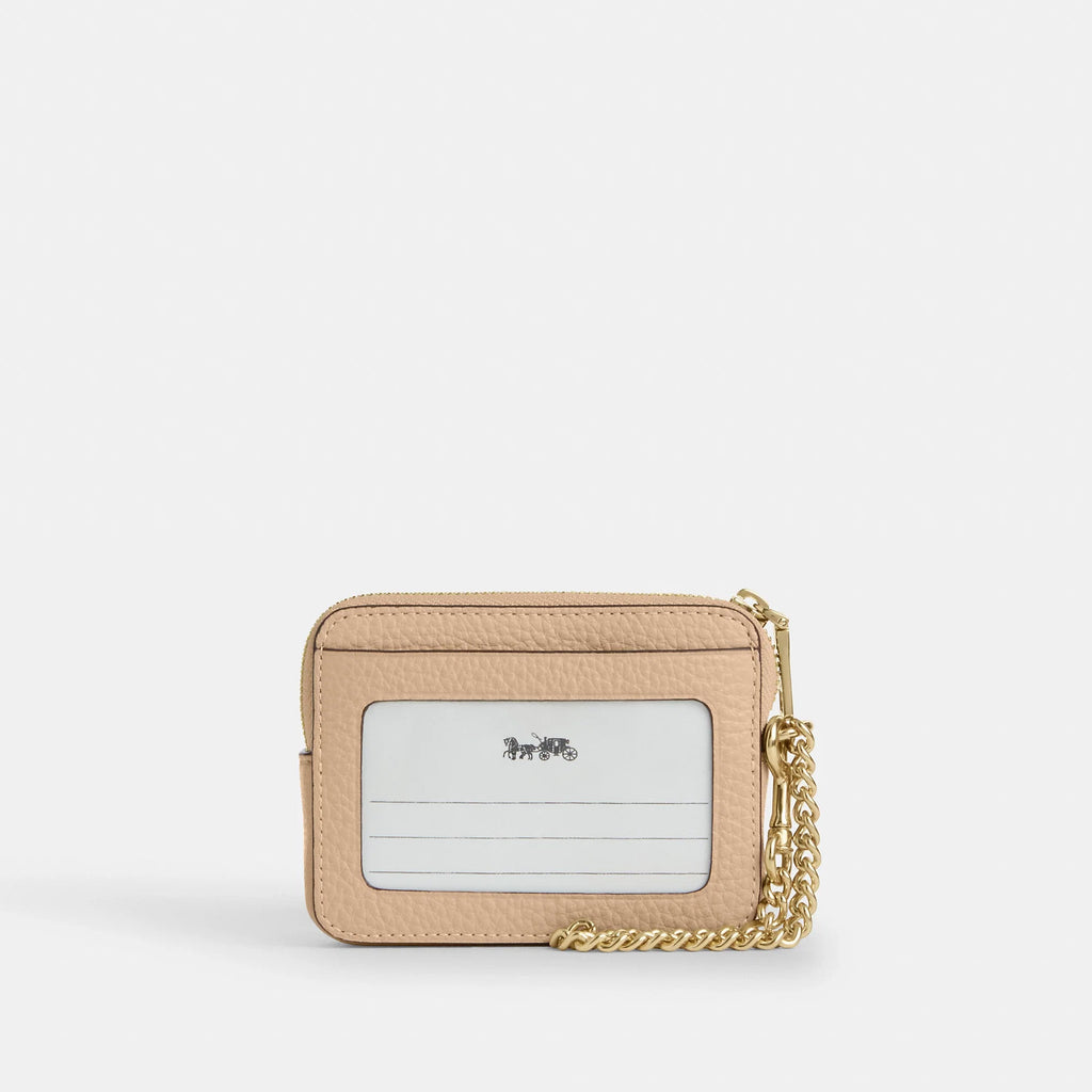 Coach Outlet Zip Card Case In Signature Leather