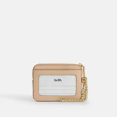 Coach Outlet Zip Card Case In Signature Leather