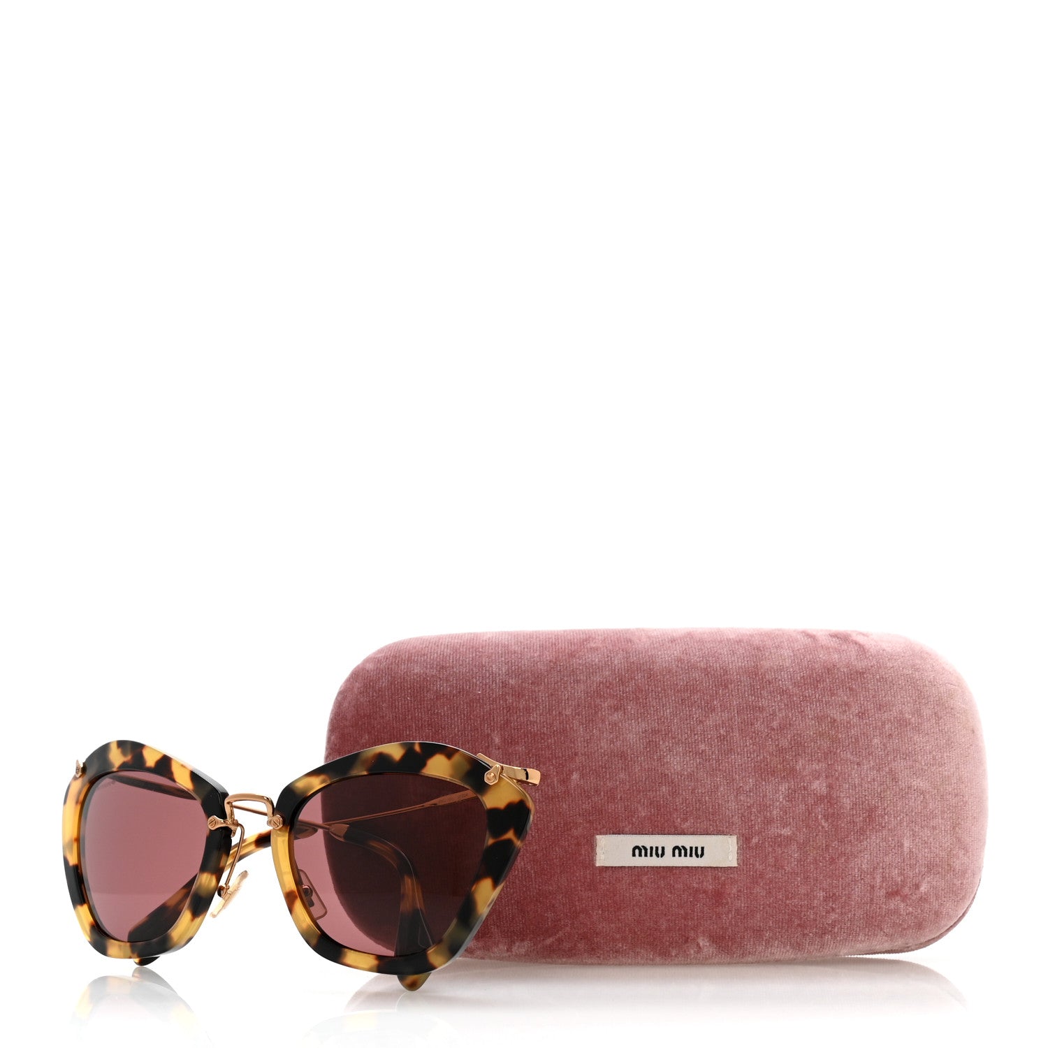 Acetate Metal Cat Eye Sunglasses SMU10N Tortoise