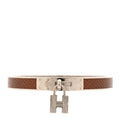 Lizard Kelly Lock Cadena Bracelet Brown