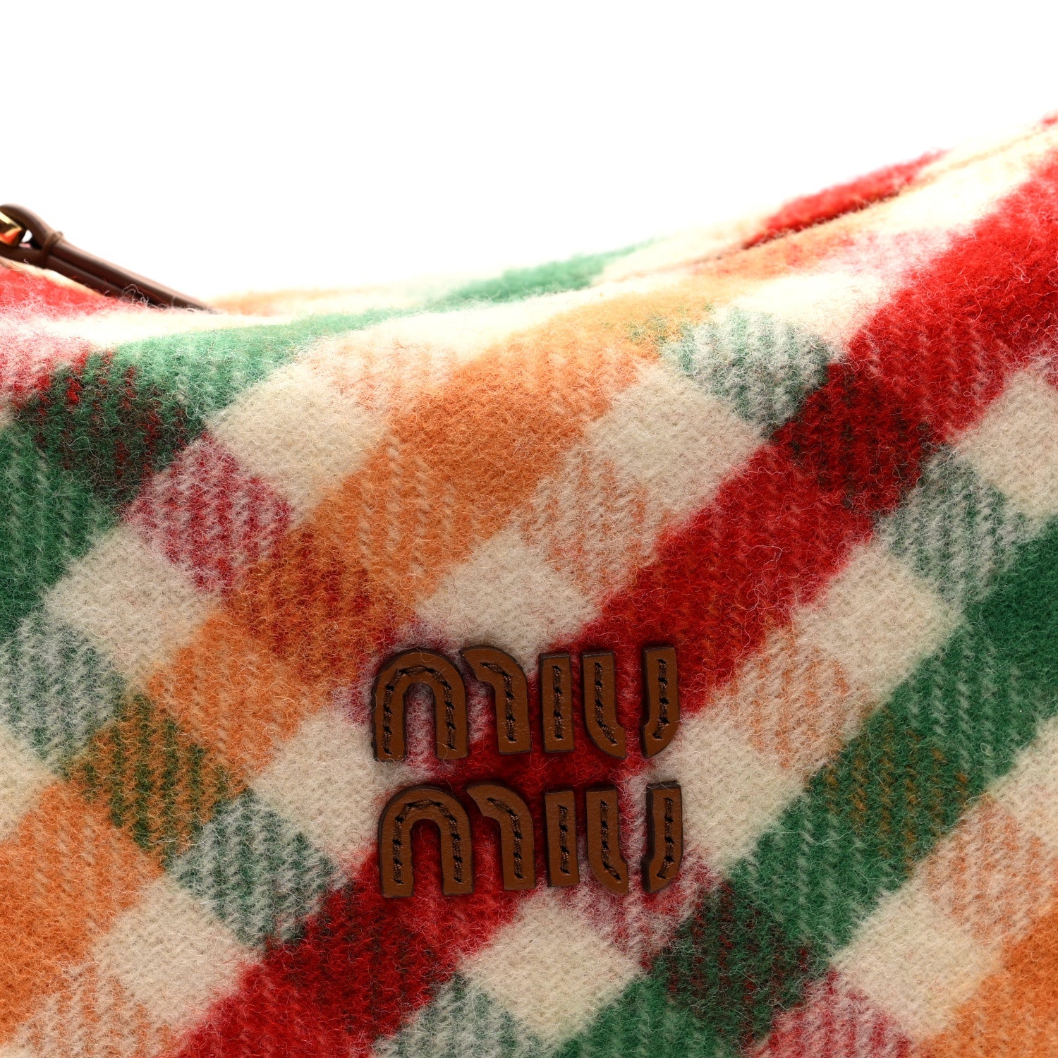 Tartan Matelasse Plaid Hand Bag Rosso Verde