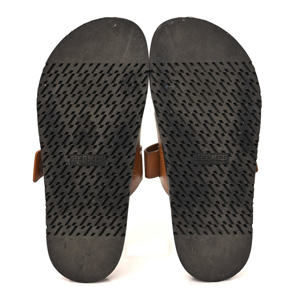 Calfskin Womens Chypre Sandals 40 Naturel