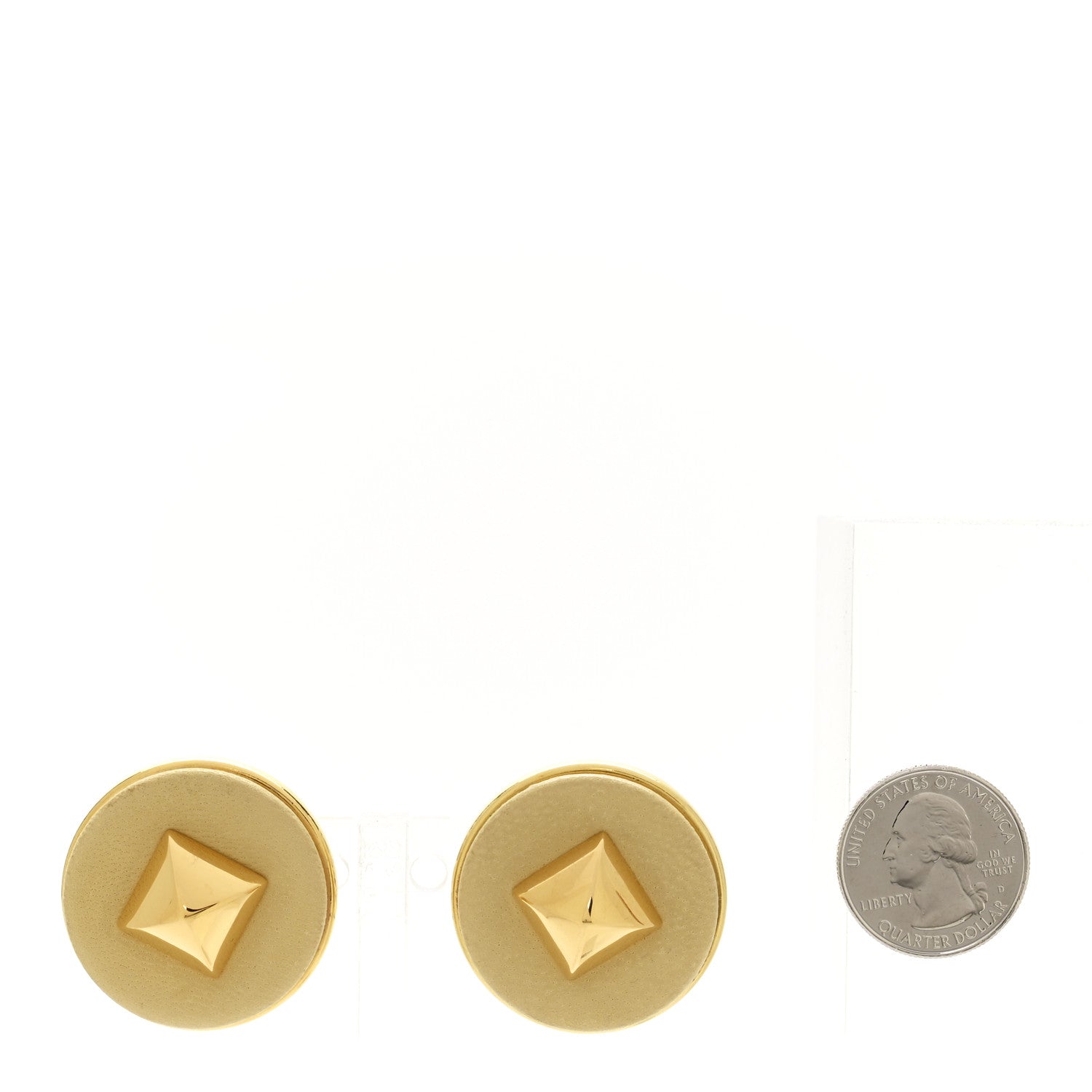 Lambskin Medor Clip On Earrings