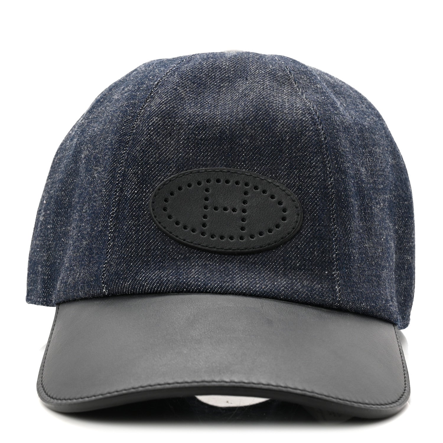 Cotton Denim Swift Sevres Evelyne Cap 59 Indigo Black