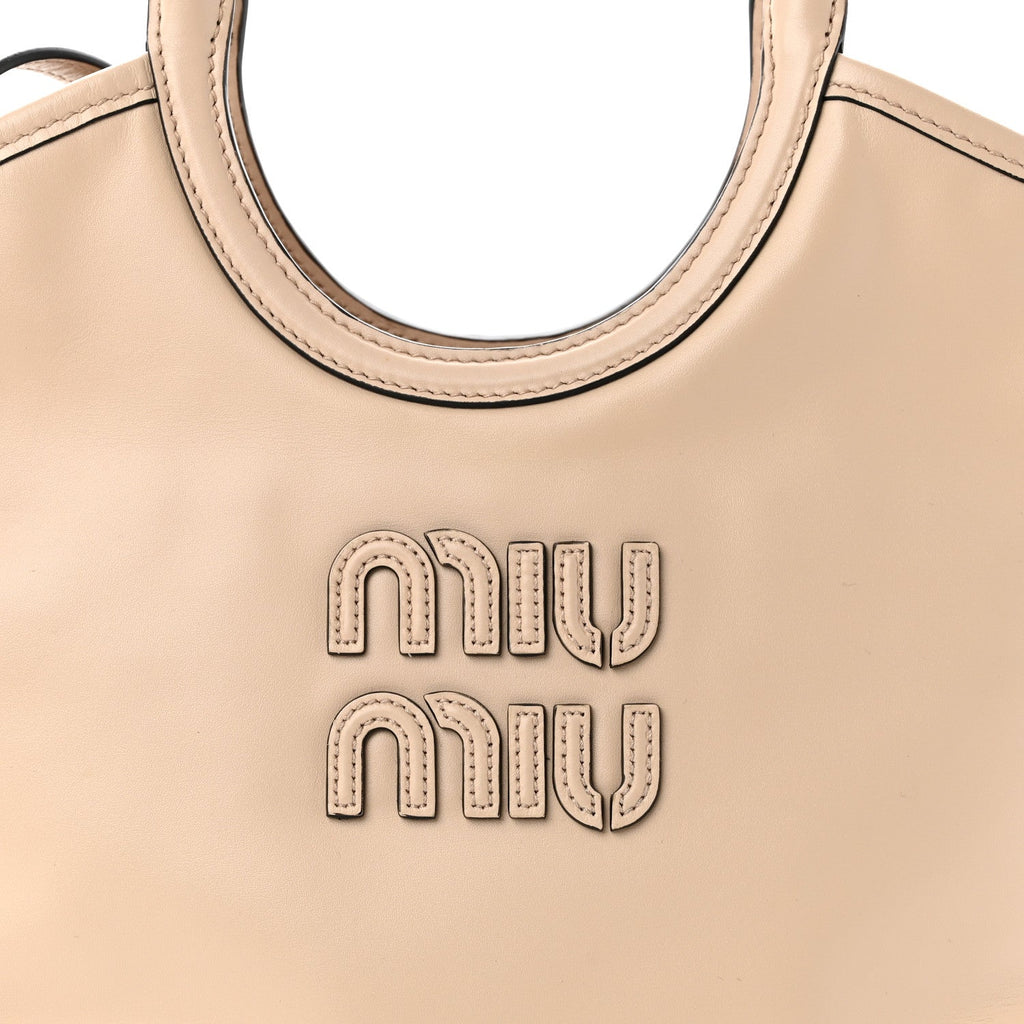 Soft Calf Softy Small Ivy Tote Bag  Travertine Stone