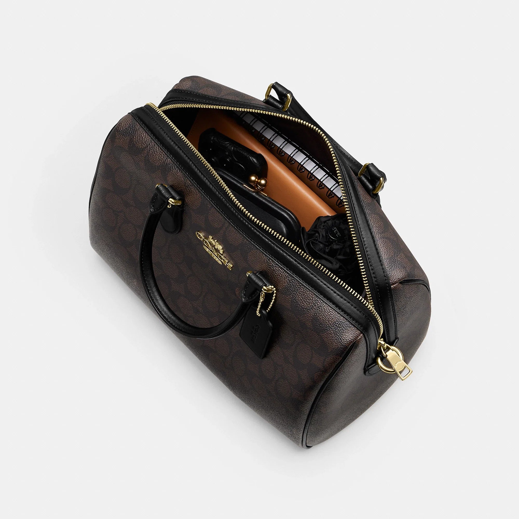 Coach Outlet Rowan Large Satchel Bag In Signature Canvas