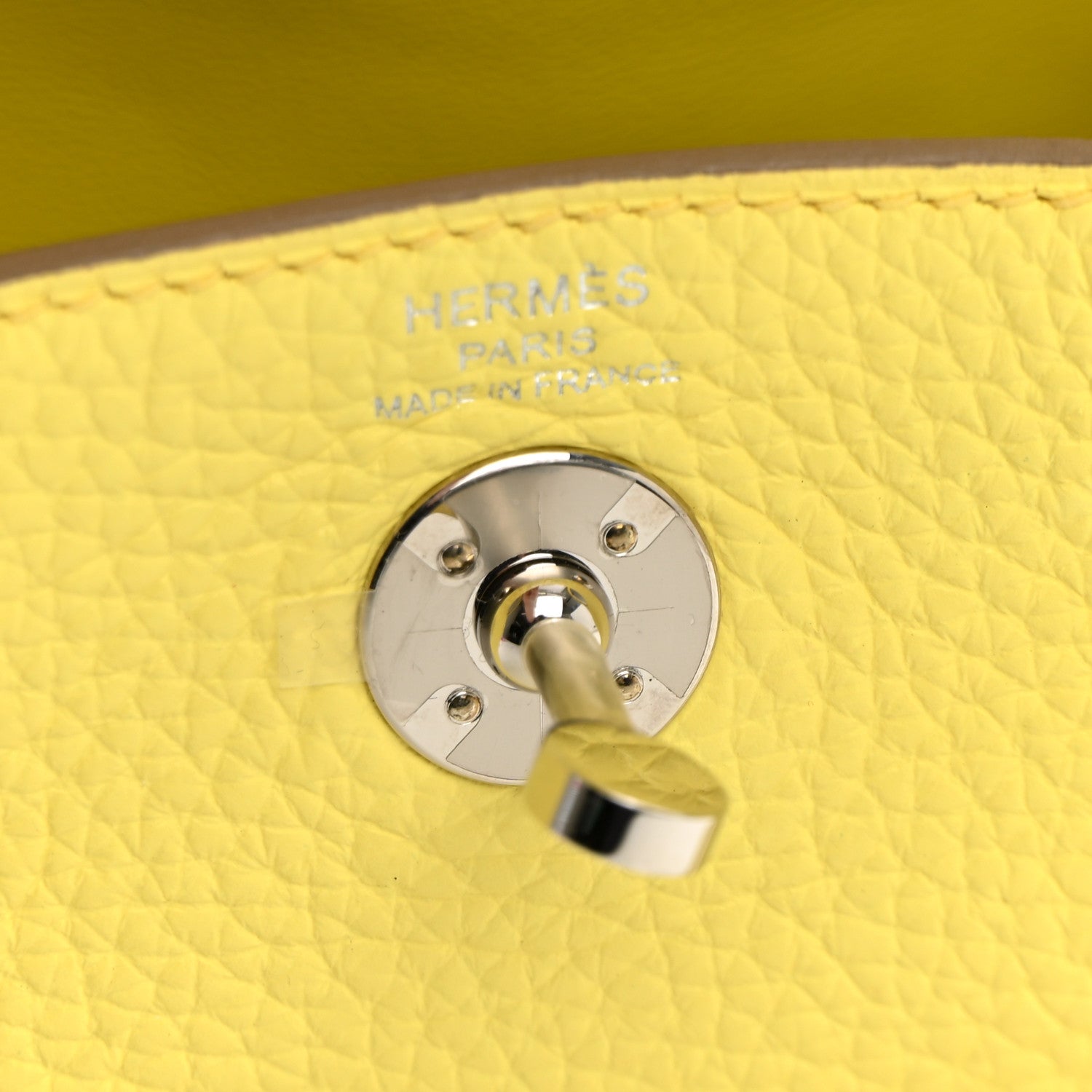 Taurillon Clemence Mini Lindy 20 Limoncello